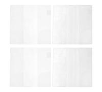 LOPUNER Lot de 4 couvertures transparentes en PVC pour carnets : protège-carnets et agendas imperméables, compatibles avec les Hoboweeks de 21 x 19,7 cm (8,27 x 7,76 pouces).