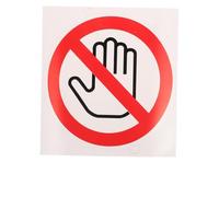 LOPUNER Lot De 6 Autocollants D’avertissement «ne Pas Toucher» Ø100 Mm, Adhésifs De Sécurité Pour Machines, Panneaux De Signalisation Solide, Adaptés Aux Équipements Industriels Et Entrepôts