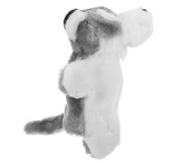 LOPUNER Marionnette Main Loup Peluche Cartoon Interactif pour Garçon Fille Stimule Créativité et Jeu de Rôle Marionnette Animale Grise École et Maison