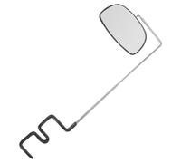 LOPUNER Miroir de Lunettes de Cyclisme 360° Réglable en Verre Abs Léger et Résistant Angle Large pour Casque et Lunettes Vélo Noir