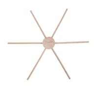 LOPUNER Mobile en bois à monter soi-même pour chambre de bébé - Support pour mobile à 6 bras - Accessoires de chambre d'enfant en bois pour carillon à vent et autres créations.