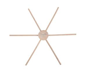 LOPUNER Mobile en bois à monter soi-même pour chambre de bébé - Support pour mobile à 6 bras - Accessoires de chambre d'enfant en bois pour carillon à vent et autres créations.