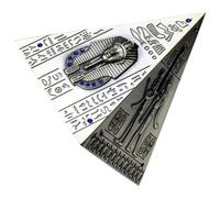 LOPUNER Modèle Pyramide Métallique Gris Moyen Tirelire Vintage en Alliage Galvanisé Décoration D’Intérieur Originale pour Bureau et Salon Figurine Pyramide Artisanale Présent Souvenir