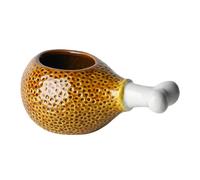 LOPUNER Mug en Céramique Créatif Marron Forme Pilon 380ml Grosse Capacité Surface Lisse pour Fêtes de Vacances et Usage Bar