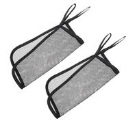 LOPUNER Organisateur Suspendu pour Poussette en Polyester Léger et Portable, Sacoche de Rangement en Filet Noir 2pcs pour Sorties en Plein Air