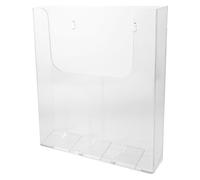 LOPUNER Organiseur de Documents Mural Transparent en Acrylique A4, Résistant à l'usure, Optimise l'espace, pour Bureau et École Design Minimaliste et Élégant