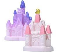 LOPUNER Ornements Micro 2pcs en Château Style Miniature de Plastique Fée Décoration Présent Amusant pour Paysage pour Garçon et Filles