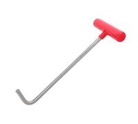 LOPUNER Outil de Levage avec Poignée Pvc Rouge pour Couvercle de Regard en Acier Inoxydable Léger et Solide, pour Travaux de Maintenance sur Plaques d Égout
