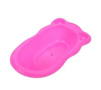 LOPUNER Petit Bassin en Plastique pour Maison De Poupée Miniature Rose Jouet Bain Fille Garçon Accessoire Décoratif pour Salle De Bain Jeu Imitation Portable pour Garçon Fille