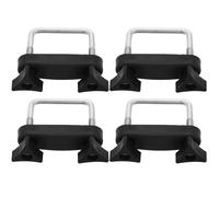 LOPUNER Pinces de Fixation pour Attache Solide et Stable en Métal et Plastique 4pcs pour Barres de Toit de Voiture pour Porte-Bagages, pour Camping et Déménagement