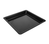 LOPUNER Plaque de Cuisson Acier Émaillée Noire Résistante Lèchefrite Robuste pour Restauration Pâtisserie et Préparation Professionnelle