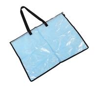 LOPUNER Pochette Zippée Transparente pour Affiches Organisateur Portable pour Stockage Œuvres Art et Documents Protection Anti-déchirure avec Visibilité Totale