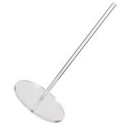 LOPUNER Porte-Rouleau Base Ronde en Acrylique Transparent Vertical Support Résistant à l'usure Facile à Installer pour Papier Essuie-Tout Cuisine ou Salle de Bain