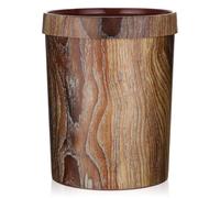 LOPUNER Poubelle Ménagère Marron en Plastique Design Créatif et Cerclage à Pression, Gain de Place pour Porte de Placard et Usage Domestique