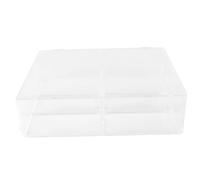 LOPUNER Présentoir Transparent 6 Cases pour Figurines et Poupées, Boîte de Rangement en Plastique Rigide pour Exposition et Stockage à Domicile, Vitrine Multifonction Bureau et Collection