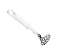 LOPUNER Presse-purée et Compatible Lave-vaisselle en Acier Inoxydable 304 Poignée Blanche, Facile à Presser pour Pommes de Terre et Avocats pour Usage Domestique Cuisine