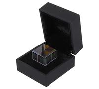 LOPUNER Prisme Carré Optique en Verre Cristal 25 Mm avec Coffret Présent Élégant, Prisme Physique pour Enseignement, Décoration Intérieure et Photographie Scientifique