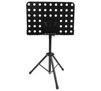 LOPUNER Pupitre Réglable et Doux Abs Acier Noir Pliable de Musique Hauteur Angle Multi-position pour Partitions et Tablettes Lors de Performances Musicales