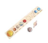 LOPUNER Puzzle Système Solaire Bois pour Garçon Fille Ans Kit Éducatif Planètes à Associer Cognition et Motricité Développementale Puzzle Planète Garçon Fille Préscolaire