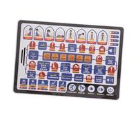 LOPUNER Tablette Interactive d'apprentissage de L'Arabe pour Garçon et Filles Jouet Éducatif 1 Pièce Alphabet Arabe Expérience Ludique Apprentissage Précoce Tapis de Lecture Coranique