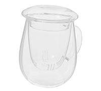 LOPUNER Tasse à Infuseur Verre Borosilicate avec Filtre pour Thé et Infusions pour Jus et Boissons Chaudes Tasse Multi Usage pour Maison et Bureau