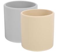 LOPUNER Tasse d'Apprentissage en Silicone pour Bébé Ensemble de 2 Étanche Antidérapante 100% Silicone pour Bébé pour L'Apprentissage Boisson à Eau pour Tout-Petits