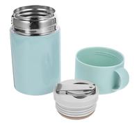 LOPUNER Tasse Isotherme à Soupe 550ml en Acier Inoxydable Poignée, Récipient Étanche pour Repas Chaud, pour Voyage et Camping en Plein Air