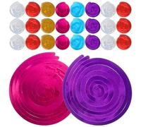 LOPUNER Tourbillon Suspendu de Fête PVC, 5 Sets, Décorations Réutilisables Couleur Aléatoire