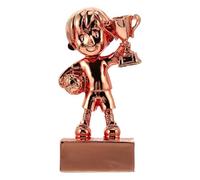 LOPUNER Trophée Marron Résistant à l'usure, Taille Appropriée en Résine Synthétique et Présent Souvenir Coupe du Monde pour Compétition de Football