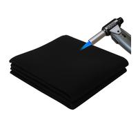 LOPYXBR Lot de 2 tapis ignifuges 50 x 50 cm - Résistant à la chaleur - Noir - Tapis ignifuge - Tapis de protection contre la chaleur jusqu'à 982 °C - Tapis de protection contre le feu pour barbecue,