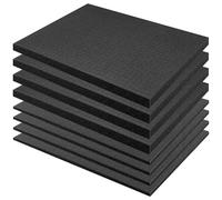 LOPYXBR Lot de 4 mousses prédécoupées, 400 x 300 x 25 mm, 4 pièces de 400 x 300 x 10 mm, mallette à outils, mallette pour appareil photo, insert de valise, miniatures, outils