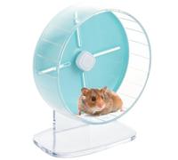 LOPYXBR Roue de hamster super silencieuse de 7,8 pouces pour l'exercice du hamster, roue réglable pour hamsters 28 cm-20 cm, roue d'exercice bleue avec support stable pour gerbille, chinchilla et