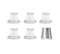 Loqawkmlc Filtre HEPA Compatible avec Xiaomi SSXCQ01XY, pièces détachées for aspirateur, Maison, Voiture, Mini, sans Fil, Accessoires de Remplacement(5 x hepa Filter 1 x Metal Cover)