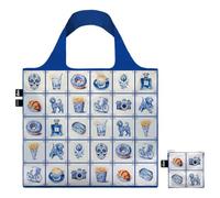 LOQI DELFT Funky Recycled Bag, bleu, L