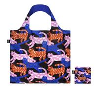 LOQI Glitter Power Cats Sac recyclé, multicolore, L