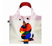LOQI Museum Joan Miro Sac recyclé pour Femme, Oiseau et étoile, Multicolore, Contemporain