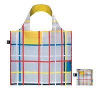 LOQI Museum Piet Mondrian Sac de courses réutilisable New York City 3 Taille unique, multicolore, Taille unique, Contemporain