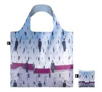 LOQI RENE MAGRITTE Golconda Sac recyclé, noir, violet, rose, bleu