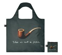 LOQI RENE MAGRITTE The Treachery of Images Sac recyclé, noir, gris