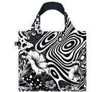 LOQI Sac One of a Kind recyclé, Noir, Sac en polyester recyclé, résistant à l'eau et lavable.
