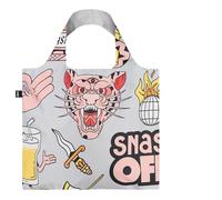 LOQI Snask Tiger Snake Beer Grey Sac recyclé