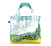 LOQI VINCENT VAN GOGH A Wheat Field avec sac recyclé Cypresses, bleu, jaune, vert