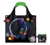 LOQI WASSILY KANDINSKY Several Circles Sac recyclé fluo, Noir