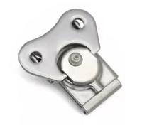 Loquet à bascule, 2 pièces, en acier inoxydable 304, loquet ressort rotatif for coffre bois, fermeture glissière rotative for malle ou boîte(A)