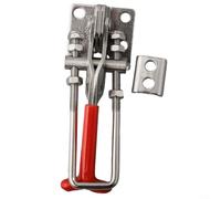 Loquet à bascule compatible avec boulon en U en acier inoxydable 304 avec poignée en PVC, charge de 200 kg par unité