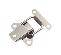 Loquet à bascule en acier inoxydable avec pince à ressort pour boîtes, armoires et placards, gadgets avec structure solide pour bureau, magasin, salle de classe (1 pièce)