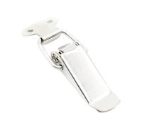 Loquet à bascule en acier inoxydable en forme de b Loquet à bascule ressort, fermoir Tension en acier inoxydable, 27x63mm, argent(Silver 1)