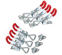 Loquet à Bascule en Métal 6Pcs Sauterelles de Menuisier Réglable Rapide Pince à Bascule Fixation Boucle Avec pour Fixation et Serrage, Capacité de Rétention 100 kg / 220 lbs