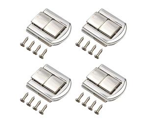 Loquet à bascule, loquet à bascule à ressort, moraillon robuste, loquet à bascule(Silver Tone)