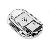 loquet à bascule, Loquet à bascule en acier inoxydable chromé, 2 pièces, for boîte de poitrine, valise, fermoir outils, raccord d'armoire, serrure ceinture, matériel boucle loquet(6425 61k)